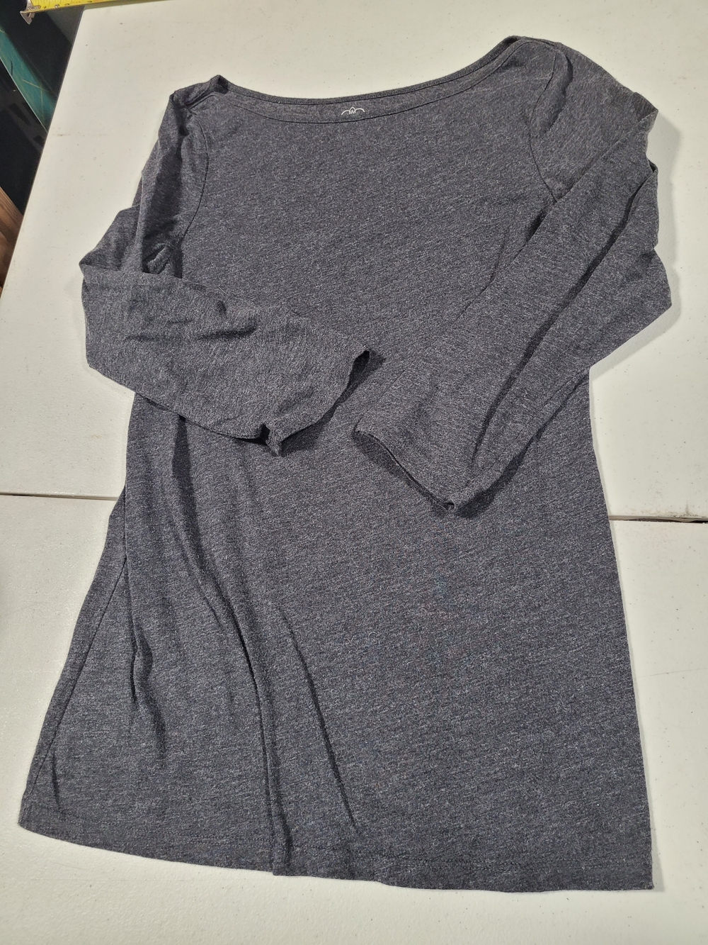 Old Navy Charcoal Boatneck Long Sleeve Tunic